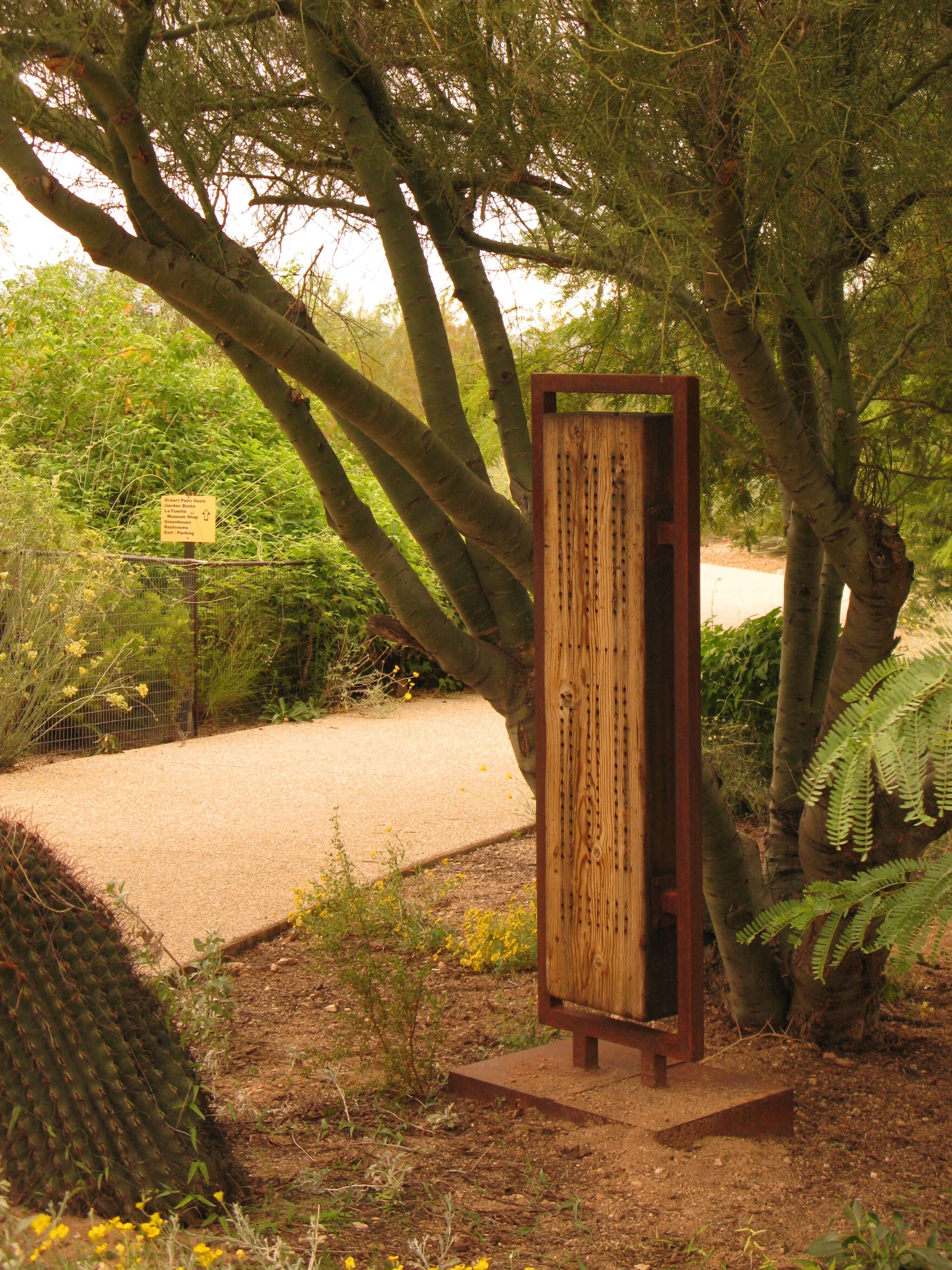 Tohono Chul Park - Sonoran Seasons Garden Garden with Corman bee habitat